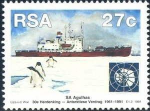 Colnect-829-651-Antarctic-treaty---Adelie-Penguin-Pygoscelis-adeliae.jpg