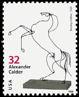 Colnect-2649-148-Alexander-CalderRearing-Stallion-1928.jpg