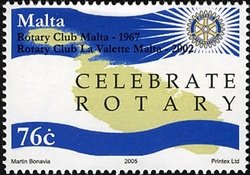 Colnect-657-582-Outline-of-Malta-and-Gozo-and--CELEBRATE-ROTARY-.jpg