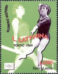 Colnect-1679-356-L-Latynina-Tokyo-1964.jpg