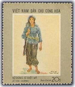 Colnect-1160-452--Woman-guerrilla----painting-by-Le-Van-Chuong.jpg