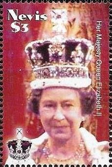Colnect-5302-686-Queen-wearing-Imperial-State-Crown-red-background.jpg