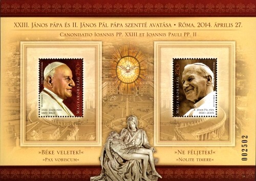 Colnect-2215-072-Canonisation-of-Pope-John-XXIII-and-Pope-John-Paul-II.jpg