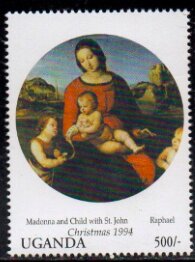 Colnect-5956-182-Madonna-and-Child-with-St-John-by-Raphael.jpg