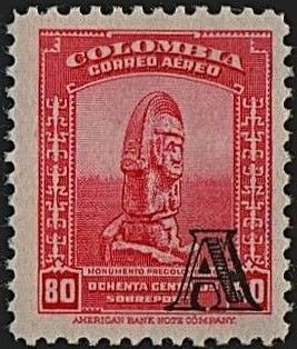 Colnect-2385-829-Pre-Columbian-Monument---overprinted.jpg