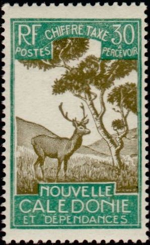 Colnect-864-198-Sambar-Deer-Cervus-unicolor-Broad-leaved-Paperbark-Melal.jpg