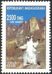 Colnect-1458-354-Ring-tailed-Lemur-Lemur-catta.jpg