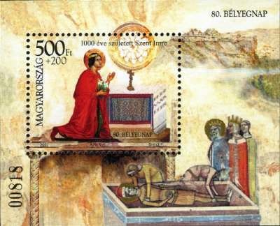 Colnect-611-876-80th-Stamp-Day---Saint-Emeric-was-born-1000-years-ago.jpg