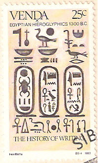 Colnect-2840-076-History-of-writing-Egyptian-hieroglyphics.jpg