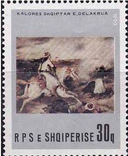 Colnect-1495-479-Albanian-Horsemen-painting-by-Eug%C3%A8ne-Delacroix.jpg