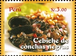 Colnect-1594-973-Peruvian-Gastronomy---Cebiche-de-conchas-negras.jpg
