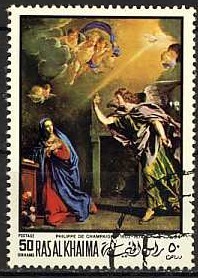 Colnect-2090-186-Annunciation--by-Philippe-de-Champaigne-1602-1674.jpg