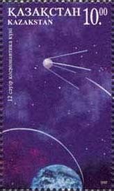 Colnect-1108-766-First-sputnik--quot-Sputnik-1-quot--and-Earth.jpg