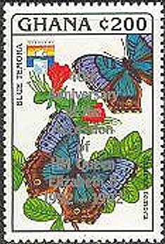 Colnect-2380-529-Blue-Salamis-Butterfly-Salamis-temora---overprinted.jpg
