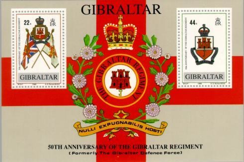 Colnect-120-554-50th-Anniversary-of-the-Gibraltar-Regiment.jpg