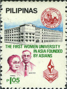 Colnect-2860-273-Philippines-women-rsquo-s-university-75th-anniversary.jpg