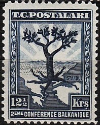 Colnect-985-316-Olive-Tree-with-Roots-Extending-to-All-Balkan--Capitals.jpg