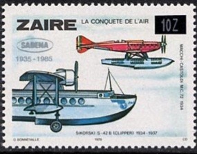 Colnect-1129-665-CD-946-La-Conqu-egrave-te-de-l--air-new-value-and-silver-overprint.jpg