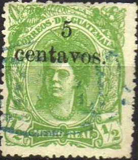 Colnect-3011-177-Head-of-an-Indian-woman---overprint.jpg