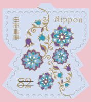Colnect-3816-957-Flower-Pattern-Karahana-on-Robe-shaped-Stamp.jpg