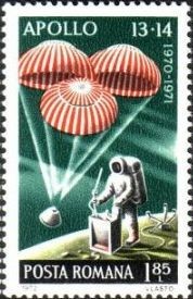 Colnect-591-810-Measuring-instruments-on-moon--amp--space-capsule-on-parachutes.jpg