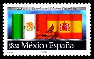 Colnect-313-165-Renewal-of-Diplomatic-Relations-between-Mexico-and-Spain.jpg