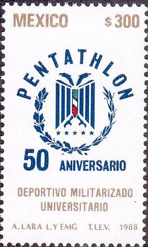 Colnect-4947-215-50th-Anniversary-of-the-military-Pentathlon-Deportivo.jpg