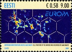 Colnect-424-617-Cell-Structure-of-the-Universe-Discovered-by-Jaan-Einasto.jpg