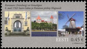 Colnect-5063-286-Kuressaare-450-yrs-town-charter-granted.jpg