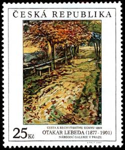 Colnect-3764-564-Otakar-Lebeda-1877-1901-Way-to-Bechyne-Castle-1899.jpg
