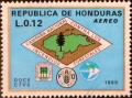 Colnect-2936-773-Forest-Fire-Brigade-emblem-with-map-of-Honduras.jpg