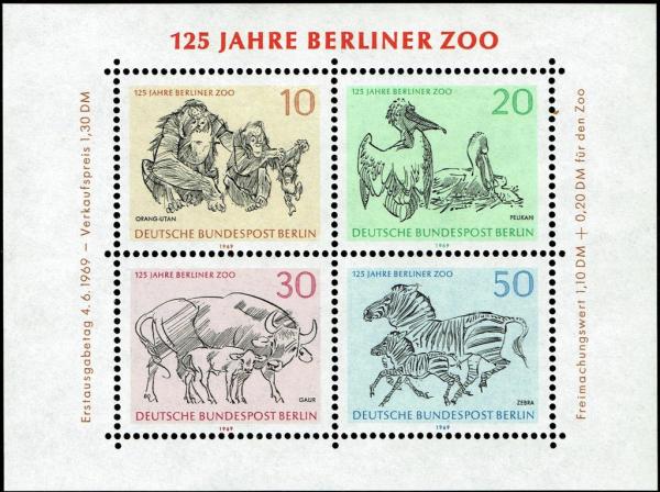 Colnect-5179-948-Bornean-Orangutan-Dalmatian-Pelican-Gaur-Plains-Zebra.jpg