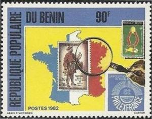 Colnect-3539-565-TP-No-1285-of-france-on-map-TP-No-308-of-dahomey.jpg