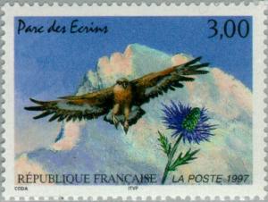 Colnect-146-457--Eacute-crins-National-Park-Golden-Eagle-Aquila-chrysaetos-Blue.jpg