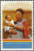 Colnect-5976-877-King-Mswati-as-baby-with-mother.jpg