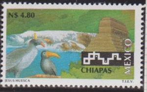 Colnect-1116-557-Palenque-Pyramid-and-Waterfalls--Agua-Azul--Chiapas--Tropic.jpg
