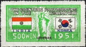 Colnect-1910-240-India--amp--Korean-Flags.jpg