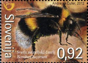 Colnect-2368-919-White-tailed-bumblebee-Bumblebees-lucorum.jpg