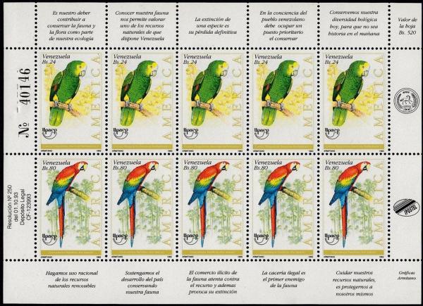 Colnect-5249-573-Scarlet-Macaw-Ara-macao-Yellow-shouldered-Amazon-Amazona.jpg