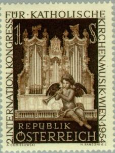 Colnect-136-379-Putto-in-front-of-Bruckner-organ-abbey-church-St-Florian.jpg