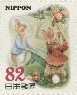 Colnect-3046-981-Peter-and-Benjamin-Picking-Apples-Peter-Rabbit-Characters.jpg