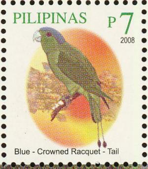 Colnect-2876-414-Blue-crowned-Racquet-tail-Prioniturus-discurus.jpg