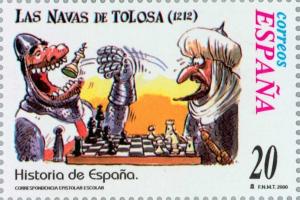 Colnect-182-153-Alfonso-VIII%E2%80%99s-victory-at-Las-Navas-de-Tolosa-1212.jpg
