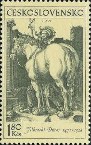Colnect-420-374-Horse-and-Soldier-by-Albrecht-Durer-1505.jpg