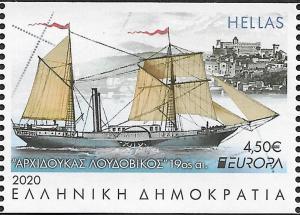 Colnect-6795-084-Ship--Archduke-Ludwig--Booklet-Stamp.jpg