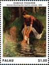 Colnect-4909-996--Woman-bathing-her-Feet-in-a-Brook--by-Camille-Pissarro.jpg