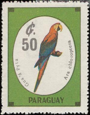 Colnect-1724-435-Red-and-green-Macaw-Ara-chloroptera.jpg