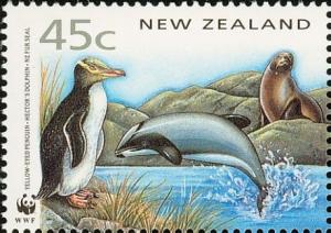 Colnect-2131-613-Yellow-eyed-Penguin-Megadyptes-antipodes-Hector-s-Dolphin.jpg