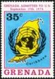 Colnect-1880-597-UN-emblem-over-map-of-Grenada.jpg