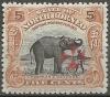 Colnect-6250-917-Asian-Elephant-Elephas-maximus-with-Maltese-Cross.jpg